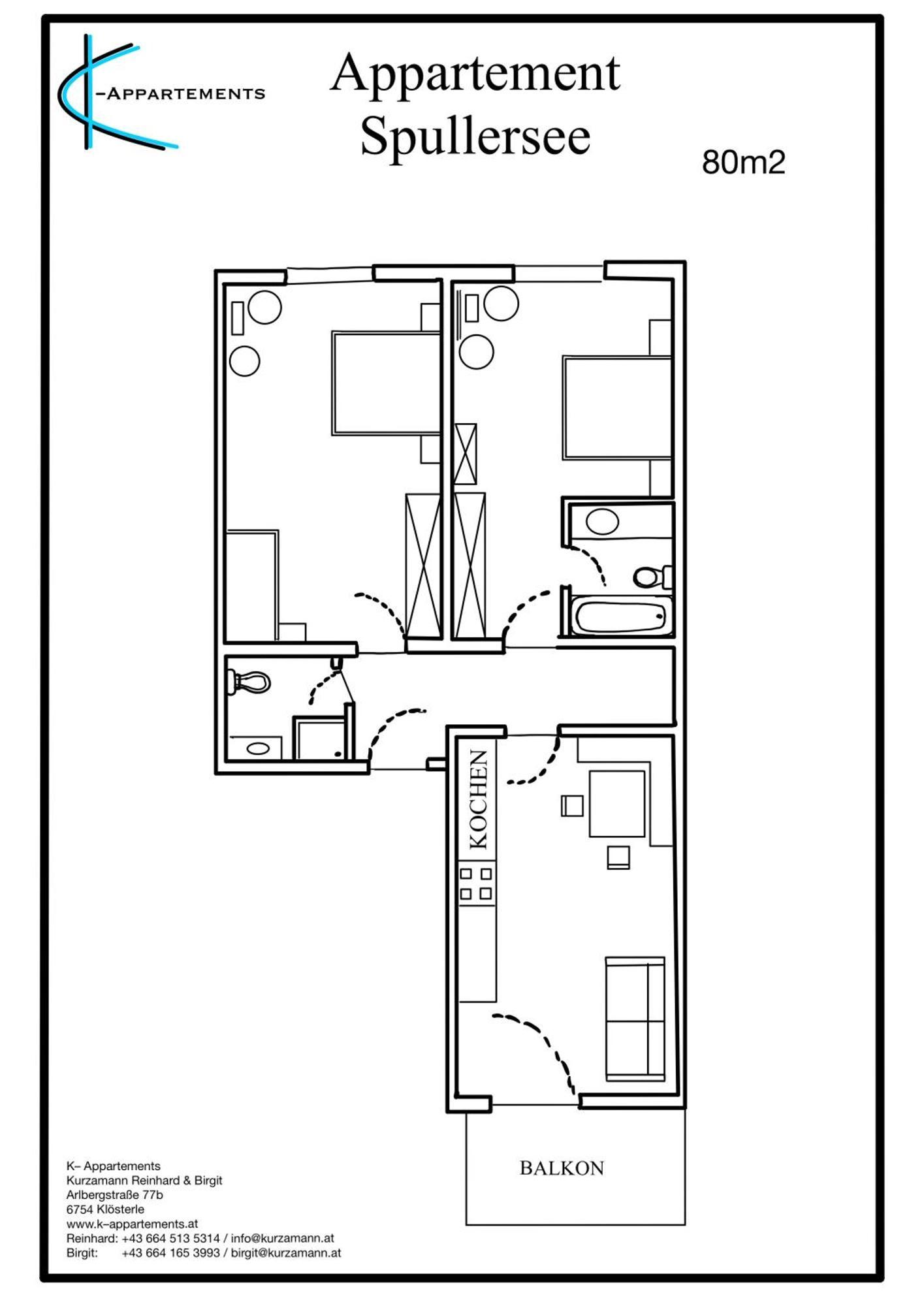 K-Appartements Klosterle Kültér fotó